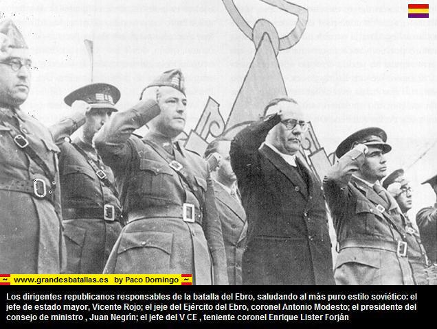 DIRIGENTES COMUNISTAS DEL EJERCITO DEL EBRO